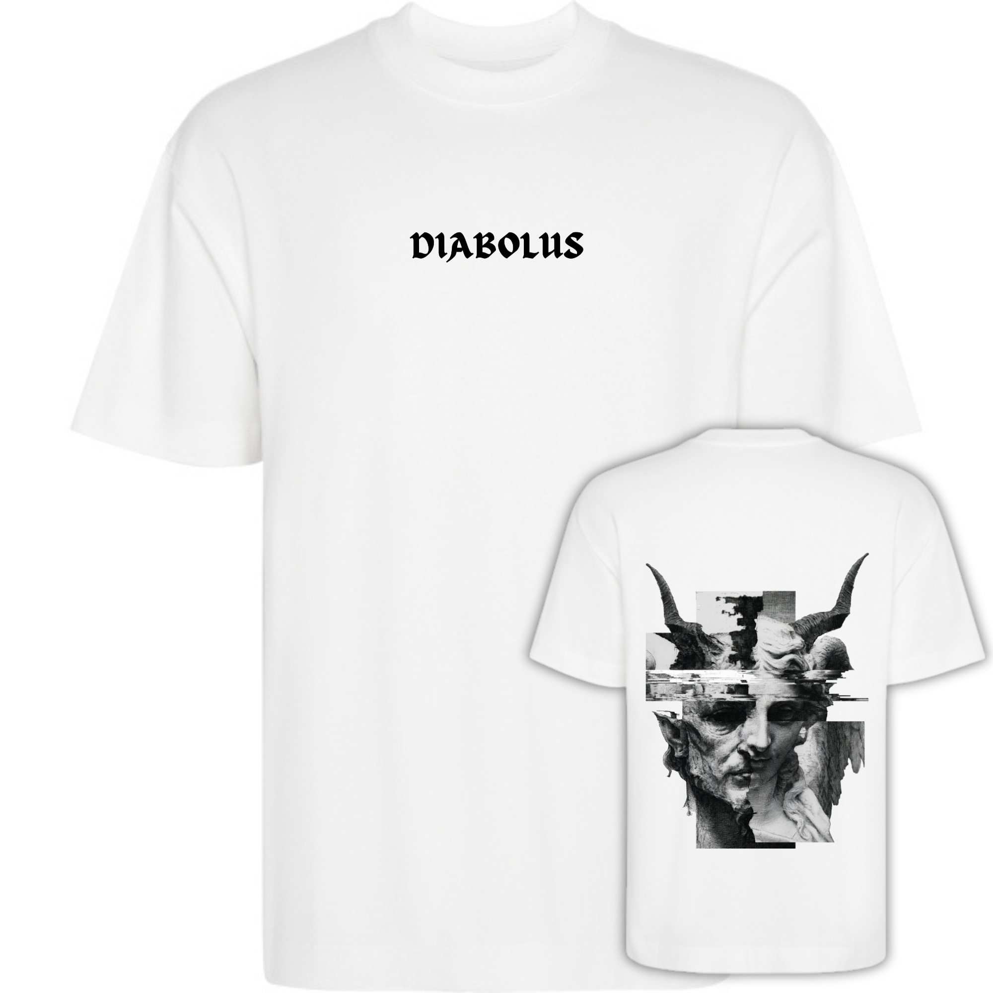 Camiseta Oversize Ángel y Demonio